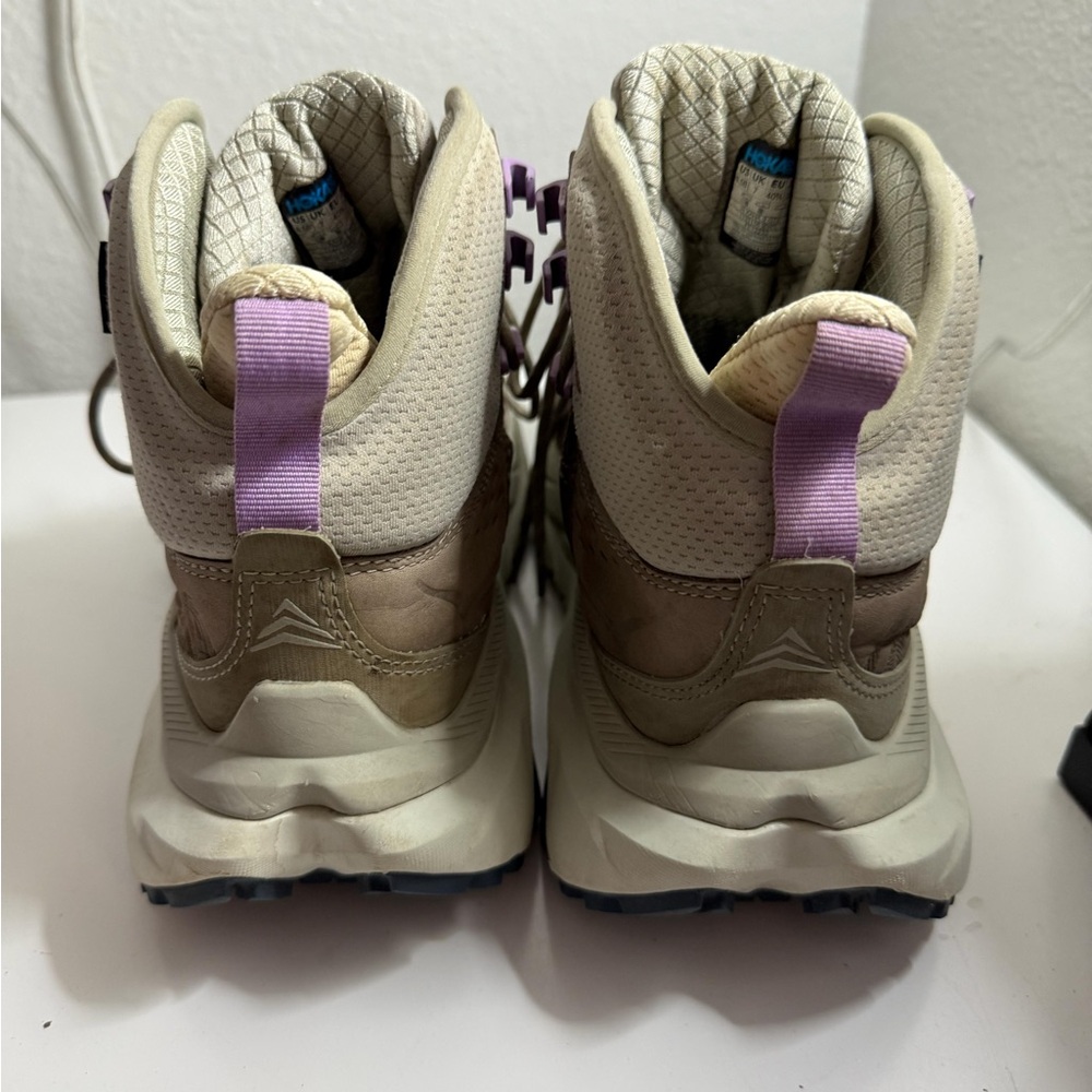 Hoka Women's Athletic Shoes - Tan and Purple - Picture 5 of 8